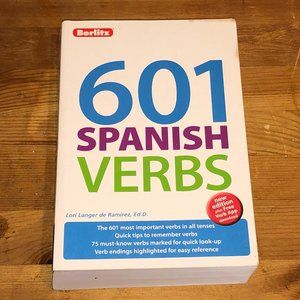 601 Spanish Verbs (601 Verbs) Paperback by Berlitz Publishing